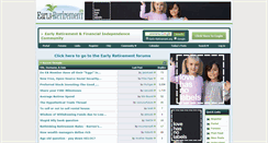 Desktop Screenshot of early-retirement.org